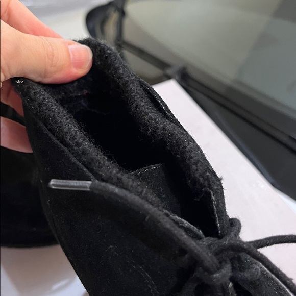 Black suede ankle boots size 8.5 - Picture 13 of 15